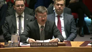 Первый Зампостпреда РФ при ООН Петр Ильичев открыл прощальную часть заседания СБ ООН