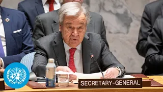 UN Secretary-General remarks on Israel/Palestine Crisis - Security Council | United Nations