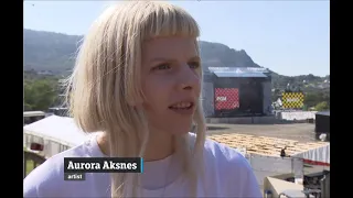 Aurora Aksnes interview at festival in Tysnes Norway (Eng Subs)
