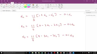 Successive Over Relaxation (SOR) Example