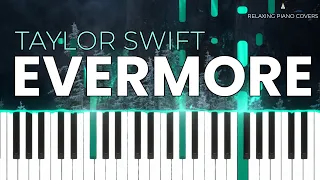 Taylor Swift - Evermore (Piano Tutorial + Sheets)