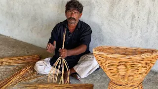 Amazing Fruit Basket Weaving  A Basket Using Tree Branches || Making a Basket from Tree Branches