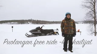 Free ride snowmobiling in Puolanka