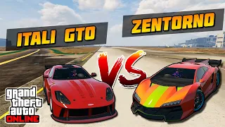 Тест Машин в GTA 5 - Zentorno vs Grotti Itali GTO! Кто быстрее?