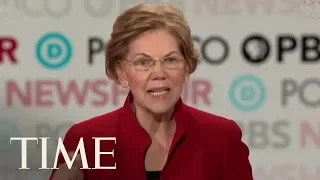 Warren Calls Out Buttigieg On His Donations From 'Billionaires In Wine Caves' | TIME