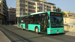 Circulación puente Miguel Caballero líneas de autobús TMP Bus Monbus y Alsa - Murcia (Agosto 2022)