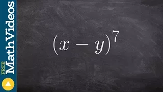 How to use binomial expansion to expand a binomial to the 7th power