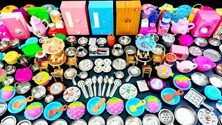 6 Minutes Satisfying with Unboxing Hello Kitty Sanrio Kitchen Set | Tiny ASMR Mini Cute Kitchen Set