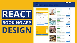 React Booking | Reservation App UI Design for Beginners