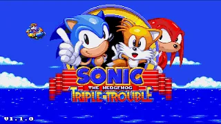 Sonic Triple Trouble 16-Bit (v1.1.0 Final Update) ✪ 100% Playthrough + Extras (1080p/60fps)