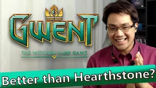 GWENT - Trading Card Game Cinematic + Gameplay Trailers Reaction