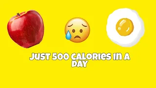 what I eat in a day of Restricting 500 calories ( losing weight in just one day ) TW