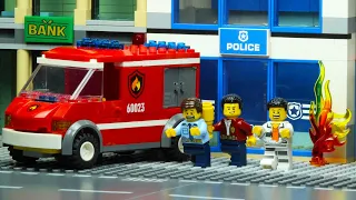 Lego City Fire Command Truck Prison Break