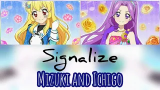 Aikatsu!//Signalize!//Mizuki and Ichigo//Short+Lyrics