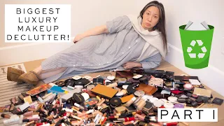 MOST BRUTAL LUXURY MAKEUP DECLUTTER - Part I