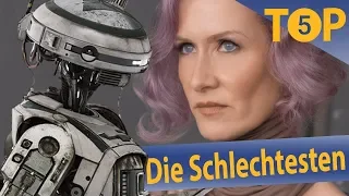 Die schlechtesten Charaktere der neuen Star Wars Filme | Top 5