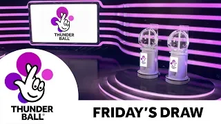The National Lottery ‘Thunderball' draw results from Friday 22nd November 2019
