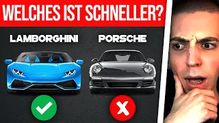 ClashGames REAGIERT auf welches AUTO ist SCHNELLER?🤔 (schwer) | ClashGames Reaktion