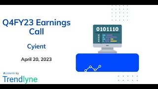 Cyient Earnings Call for Q4FY23 and Full Year