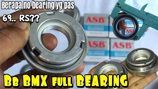 Cara upgrade BB BMX jadi full bearing || review 1 set bb modif bearing