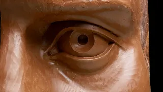 Large Eye Sculpture In Clay