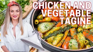 Moroccan-Inspired Chicken and Vegetable Tagine – Easy Chicken Tagine Recipe – Blondelish