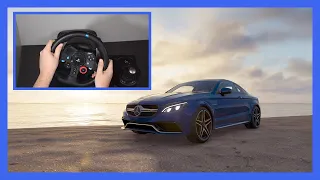 Mercedes C63 AMG - The Crew 2 | Logitech g29 + shifter | PC gameplay 2K