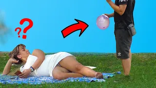 🎈 Balloon Blast Prank on Cute Girls  😱😱  - AWESOME REACTIONS