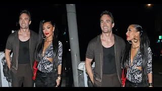 Nicole Scherzinger and her boyfriend Thom Evans are very much in love as they head out to dinner!