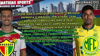 Brusque x Mirassol | Campeonato Brasileiro Série C | Confira as informações da partida