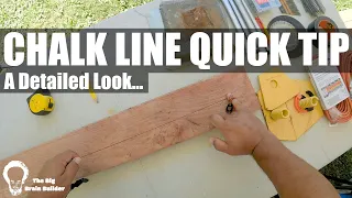 Construction Chalk Line Trick Tip - A Detailed Look - Carpentry Secrets Revealed!