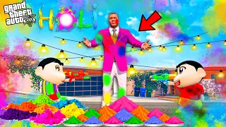 Franklin & Shinchan Celebrate Holi With Avengers in GTA 5 ! | GTA 5 AVENGERS