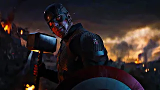 Captain America vs Thanos Fight Scene Captain America Lifts Mjolnir - Avengers: Endgame (2019) 4K HD