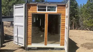 Exterior prep container home Colorado