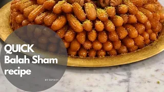 Easy balah sham recipe| Arabic sweets| Oriental pastry| (Arabic churros) #arabic #sweet #pastry