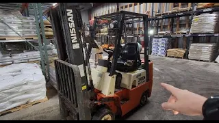 Installing safety lights on a forklift