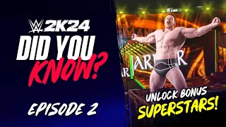 WWE 2K24 Did You Know?: Bonus Superstars, Referee Cutscenes, Another Alt Ending & More! (Episode 2)