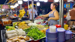 Street Food Tour in Danang Night Market - Vietnam Walking Tour 4K🇻🇳