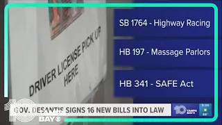 Governor DeSantis signs 16 new bills into law
