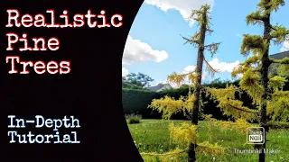 Make Realistic Model Pine Trees (1/35 1/48 1/72 1/84 scale)