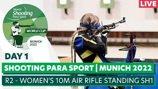 WSPS Munich 2022 World Cup | Day 1 | R2 - women's 10m air rifle standing SH1