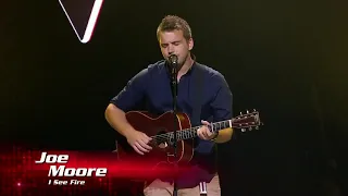 Joe Moore - I See Fire | The Voice Australia 4 (2015) | Blind Auditions