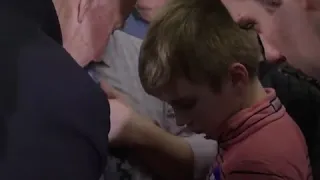 Biden speaks to boy with a stutter