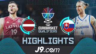 Latvia 🇱🇻 vs Slovakia 🇸🇰 | J9 Highlights | FIBA EuroBasket 2025 Qualifiers