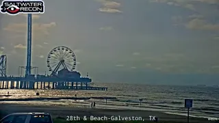 Live look at Galveston from Saltwater-Recon.com cam