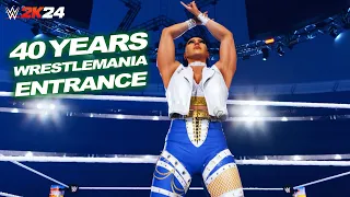 WWE 2K24 40 Years of WrestleMania Pack All Entrances (Rey Mysterio, Triple H, Rhea Ripley and more)