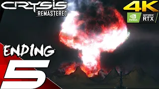 CRYSIS REMASTERED Gameplay Walkthrough PART 5 ENDING (4K 60FPS) PC/PS5/Series X (Ray Tracing)