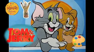 Tom And Jerry Cartoon Painting 🎨 Siddhesh Artworks | Best Cartooon Show Ever ❤️