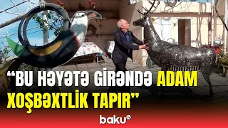 Tullantılardan sənət əsəri yaradıb, şöhrəti sərhədləri aşan Siyəzən sakini