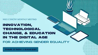 Innovation, Technological Change, and Education in the Digital Age for Achieving Gender Equality